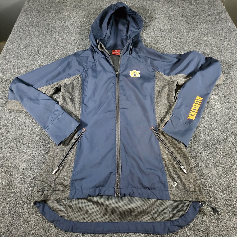 Auburn Tigers Full Zip‎ Women's Large Blue Hooded Jacket War Eagle Football Fan